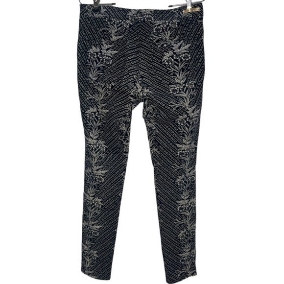 Pilcro and the Letterpress Jean Floral Serif Needlecord Blue Pants Size 29 - Picture 2 of 11